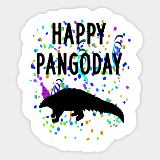 Happy Pangolin Day Pangoday species design Sticker